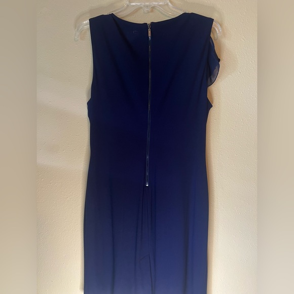 VINCE CAMUTO Women's Formal Sleeveless Navy Sheath Dress Size 14 - Picture 2 of 10